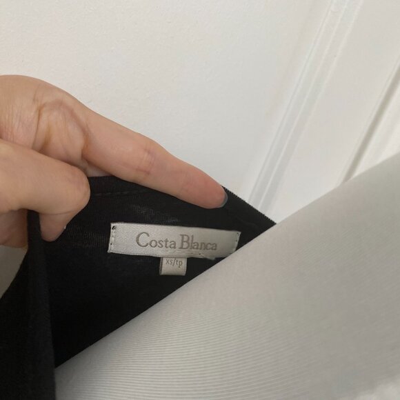 New Black Stretch Swirl Zippers Short Sleeve Crew Neck Night T-Shirt Mini Dress - Picture 3 of 5